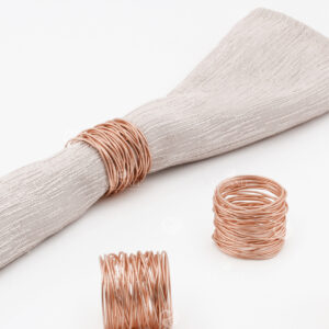 Anillos A14-NES Rosa Oro (Acero Inoxidable)