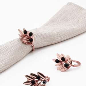 Anillos A18-HOJ Rosa Oro (Acero Inoxidable)