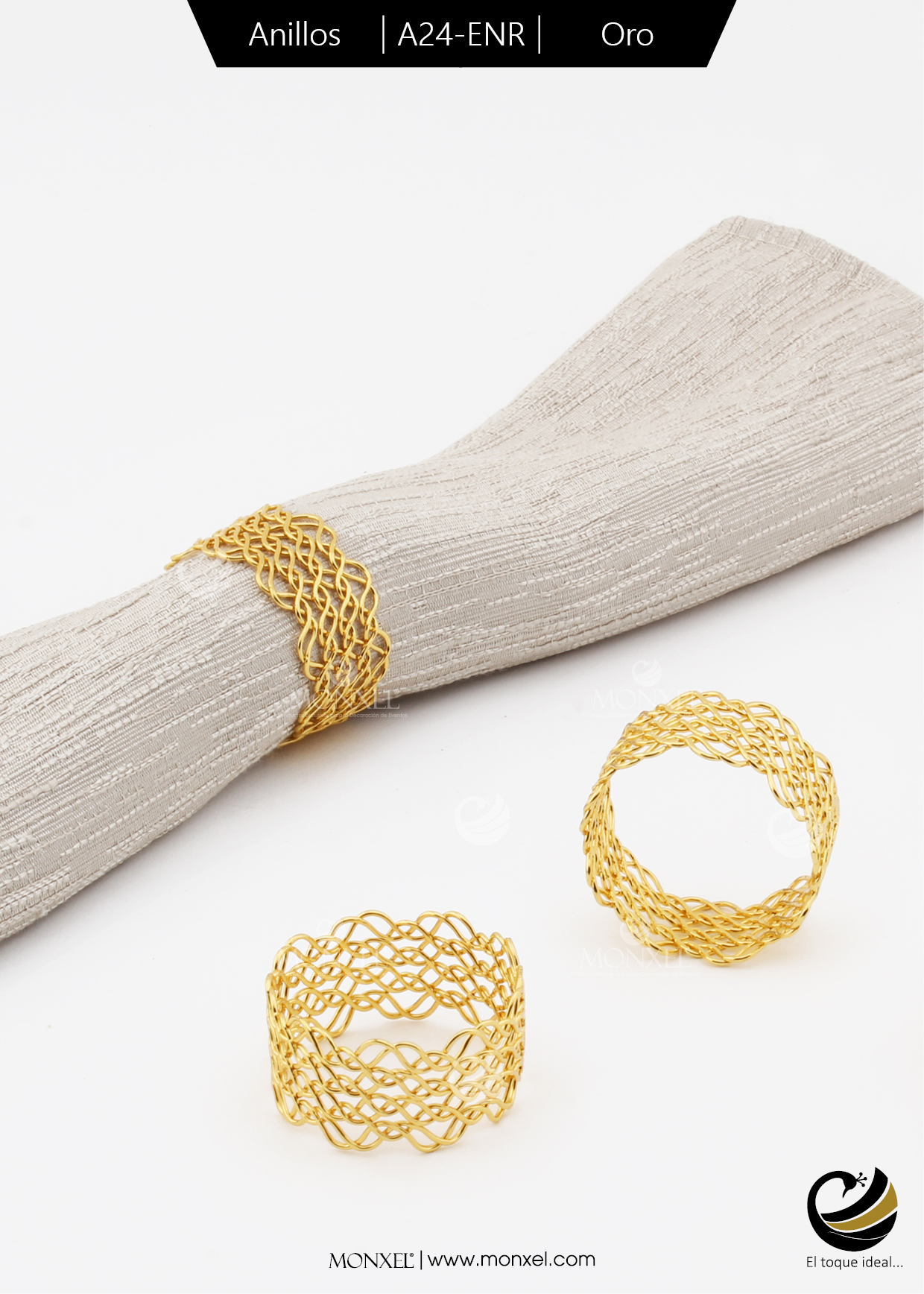 Anillos A24-ENR Oro (Acero Inoxidable)