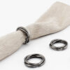 Anillos A25-ARO Negro (Acero Inoxidable)