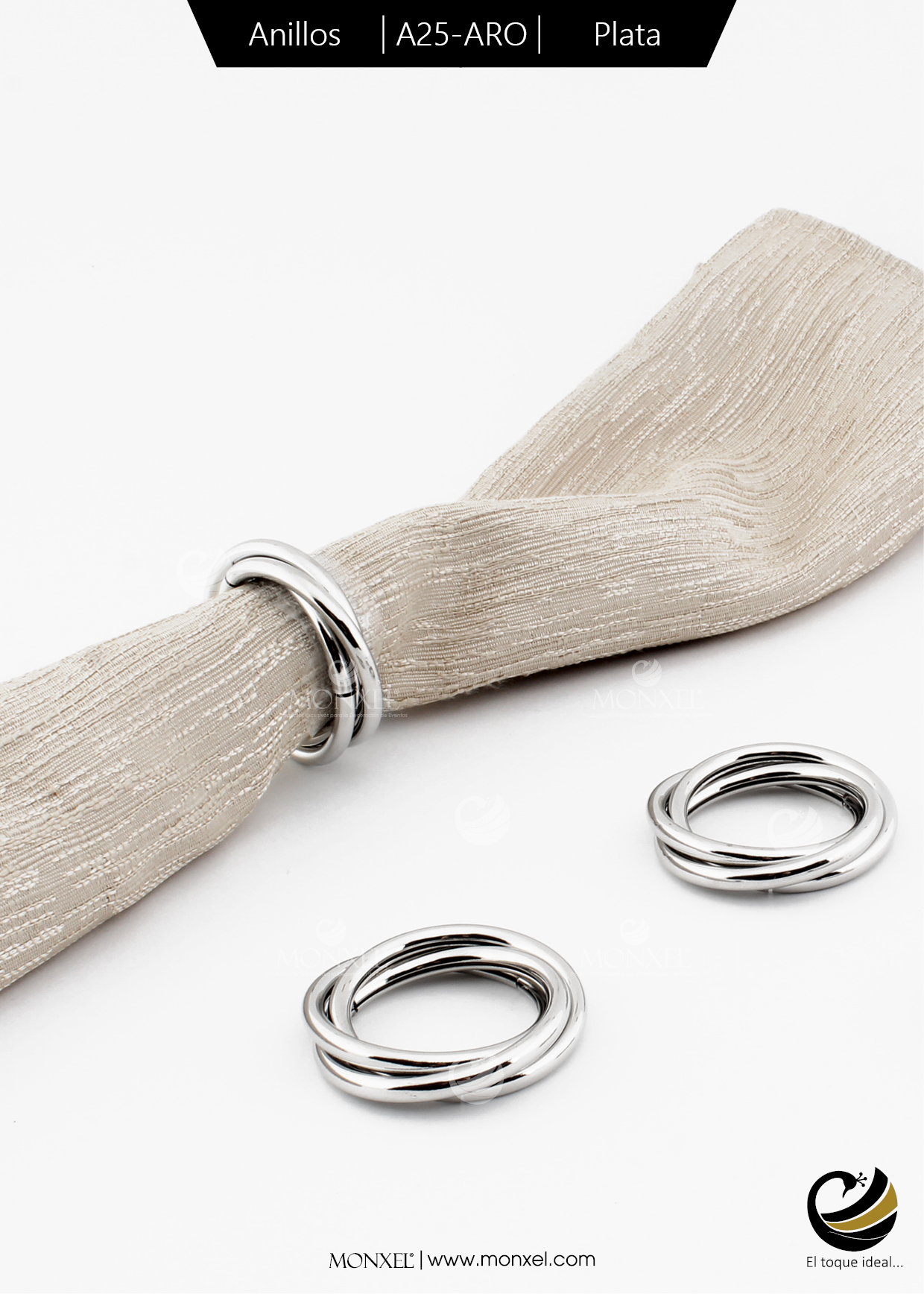 Anillos A25-ARO Plata (Acero Inoxidable)