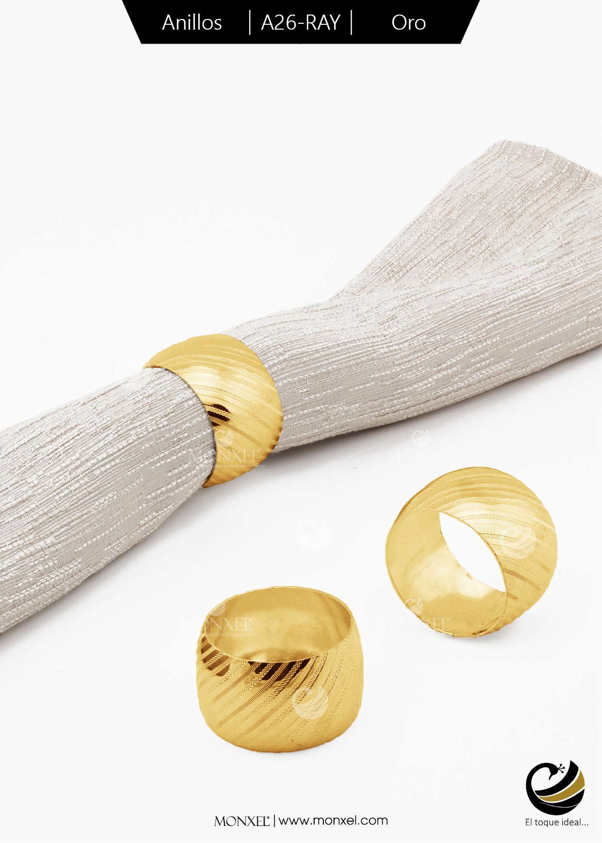 Anillos A26-RAY Oro (Acero Inoxidable)