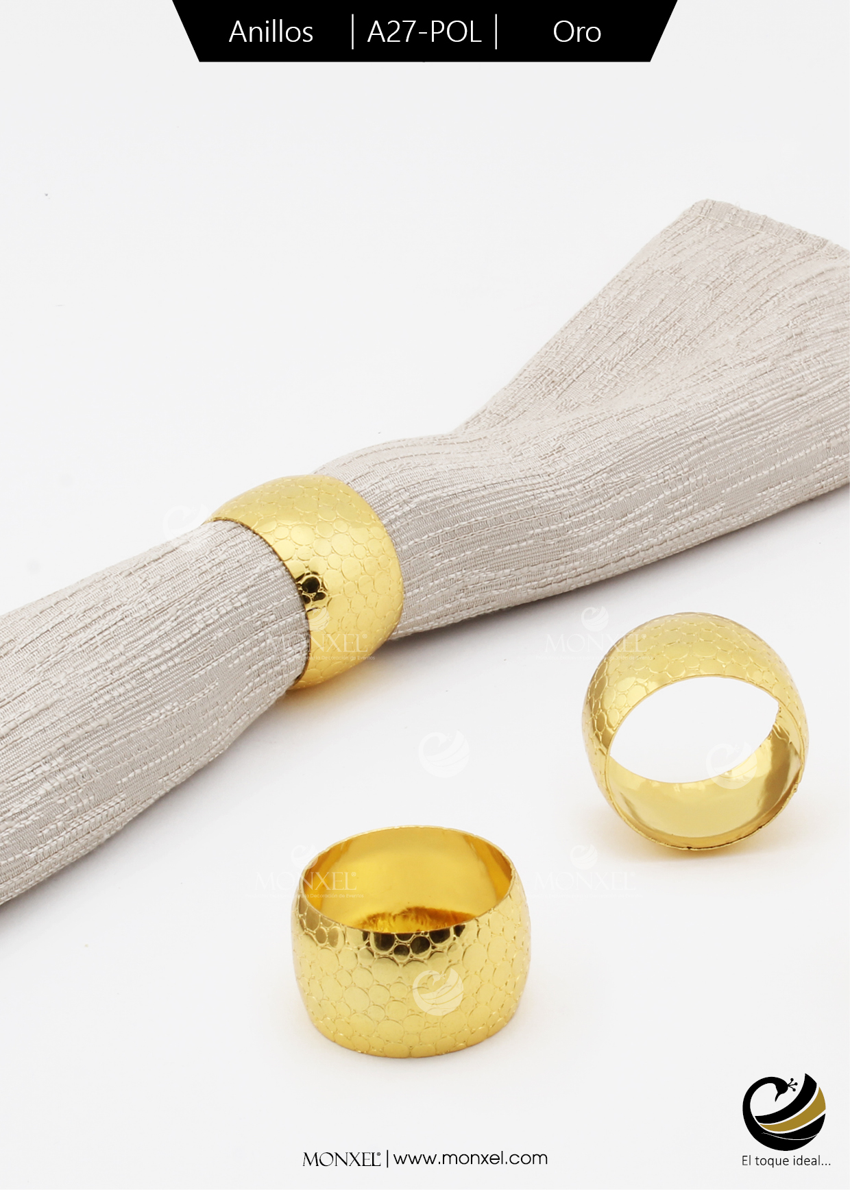 Anillos A27-POL Oro (Acero Inoxidable)