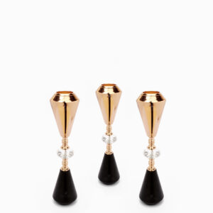 Centro de Mesa F34-LOU Oro/Negro (Acero Inoxidable)