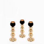 Centro de Mesa F36-AVI Oro/Negro (Acero Inoxidable)