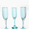 Copas Champagne V30-YEL Turquesa (Cristal)