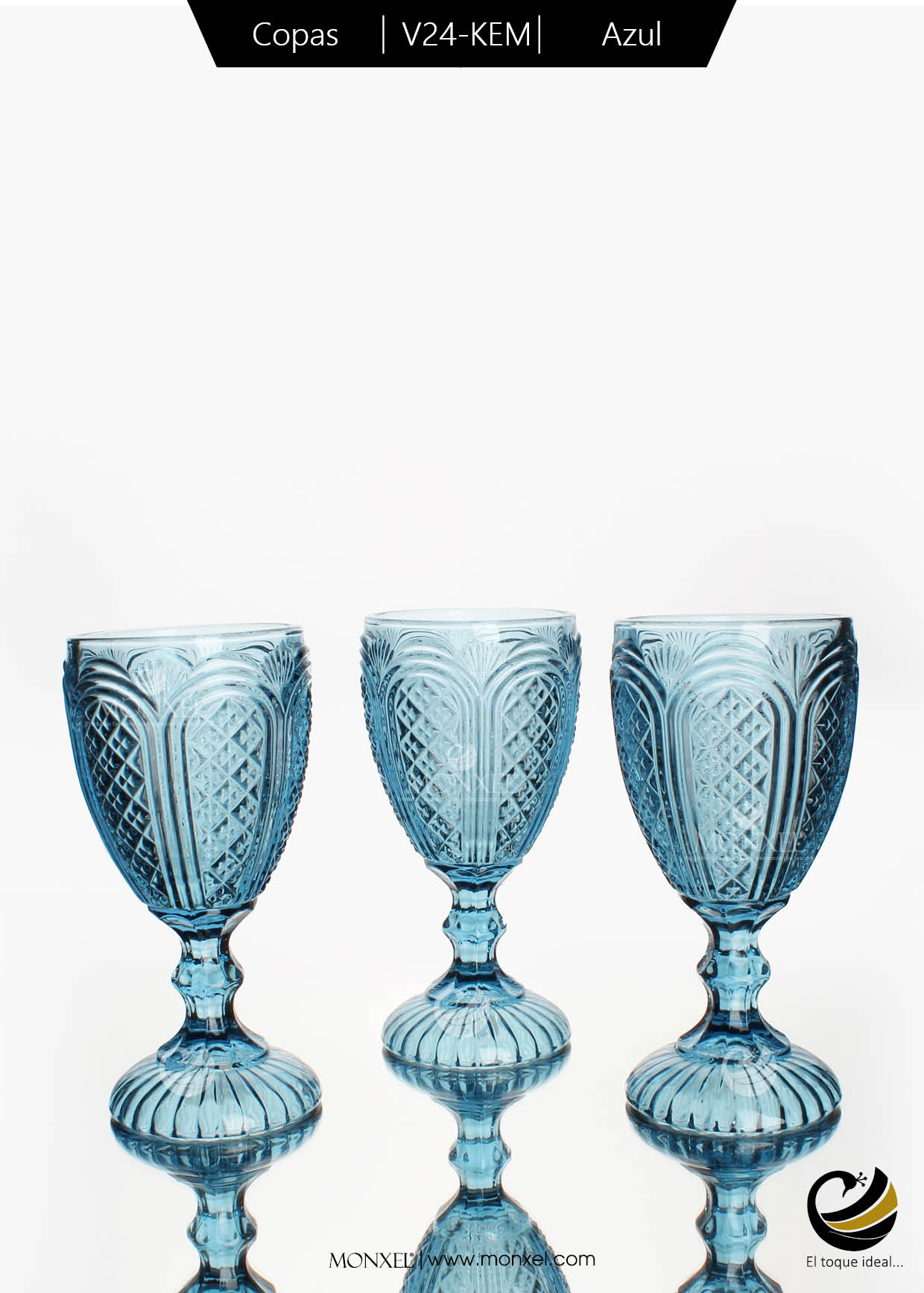 Copas V24-KEM Azul (Cristal)