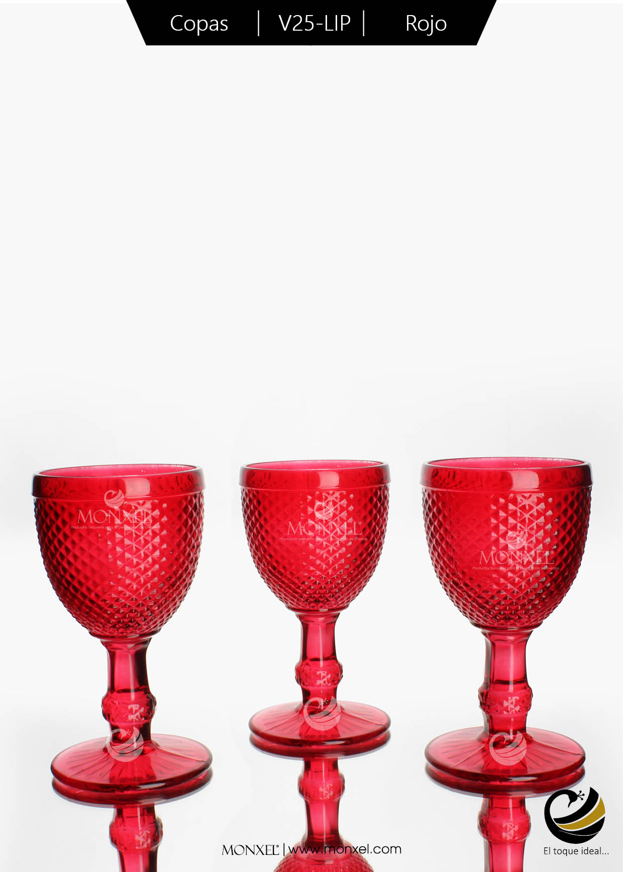 Copas V25-LIP Rojo (Cristal)