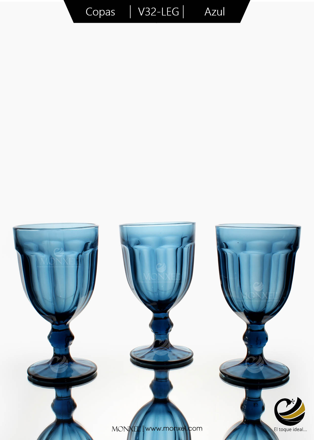 Copas V32-LEG Azul (Cristal)
