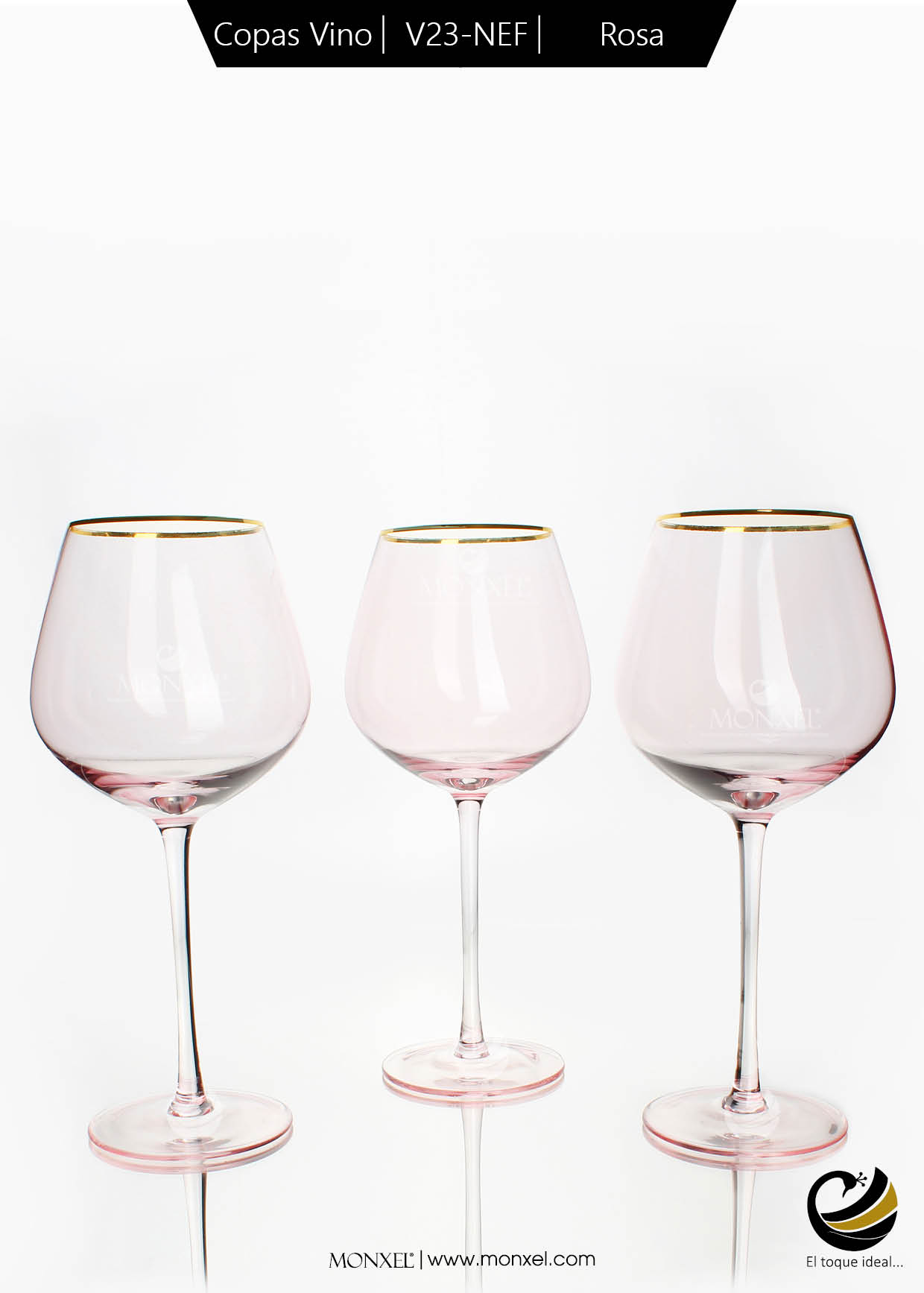 Copas Vino V23-NEF Rosa (Cristal) (Copia)