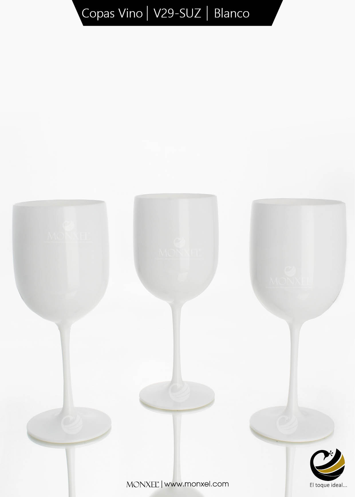 Copas Vino V29-SUZ Blanco (Acrílico)