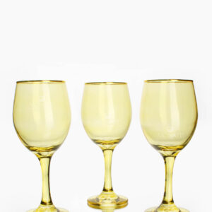 Copas Vino V30-YEL Oro (Cristal)
