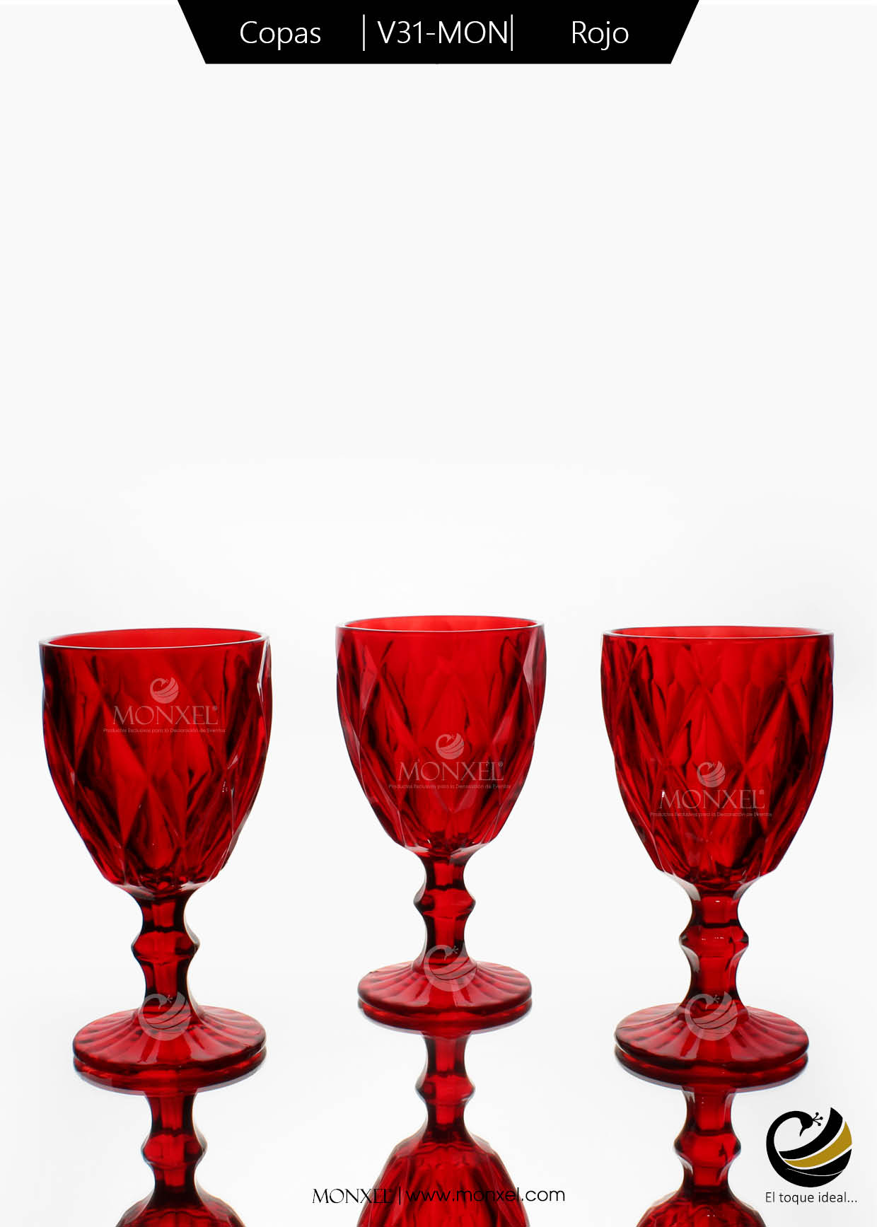 Copas V31-MON Rojo (Cristal)