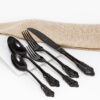 Cubiertos C16-LUO Negro Set 5pz (Acero Inoxidable)