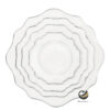 Vajilla D02-FLO Filo Plata (Porcelana)