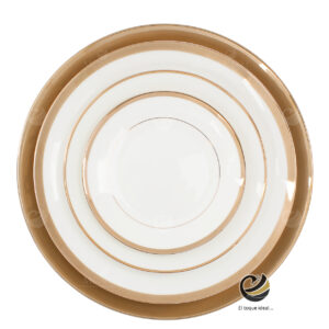 Vajilla D08-BOR Oro (Porcelana)