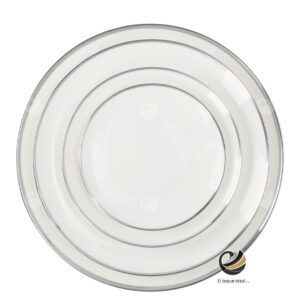 Vajilla D09-FIL Plata (Porcelana)