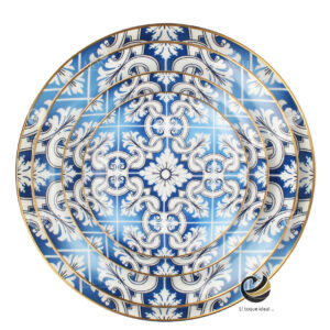 Vajilla D10-GRE Azul (Porcelana)