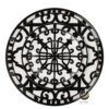 Vajilla D12-MUR Blanco/Negro (Porcelana)
