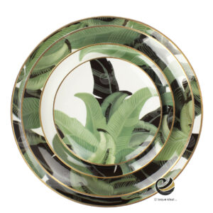 Vajilla D16-BOS Verde (Porcelana)