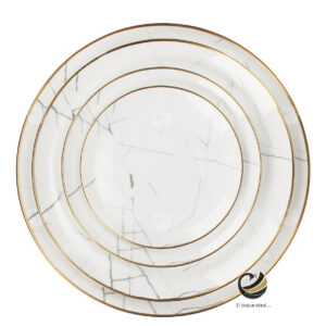 Vajilla D20-MOL Blanco (Porcelana)