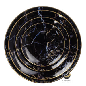 Vajilla D20-MOL Negro (Porcelana)