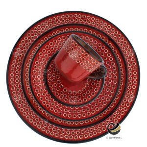 Vajilla D24-BAR Rojo (Barro)