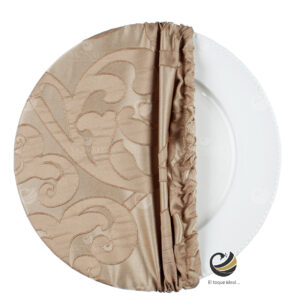 Funda Plato Base P148-VIC Khaki 40 cm. (Textil)