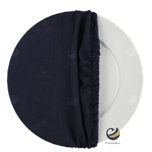Funda Plato Base P153-LIN Azul Marino 40 cm. (Textil)