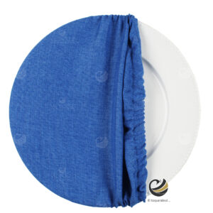 Funda Plato Base P153-LIN Azul Rey 40 cm. (Textil)