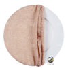 Funda Plato Base P153-LIN Durazno 40 cm. (Textil)