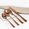 Cubiertos C26-WOG Rosa Oro Set 4pz (Acero Inoxidable)