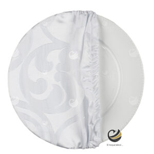 Funda Plato Base P148-VIC Blanco 40 cm. (Textil)