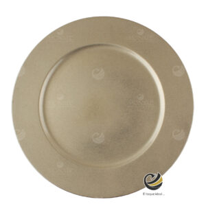 Plato Base P15-RLI B Champagne 33 cm. (Polipropileno)