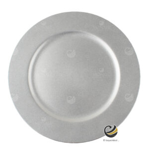 Plato Base P15-RLI B Plata2 33 cm. (Polipropileno)