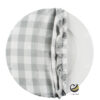 Funda Plato Base P159-PIC Plata 40 cm. (Textil)