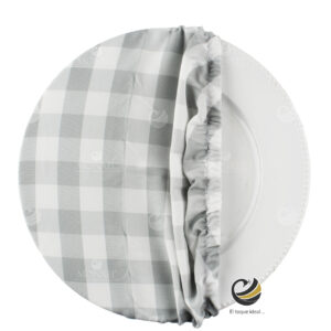 Funda Plato Base P159-PIC Plata 40 cm. (Textil)