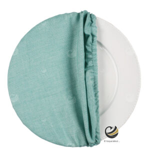 Funda Plato Base P153-LIN Menta 40 cm. (Textil)