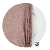 Funda Plato Base P153-LIN Sepia 40 cm. (Textil)