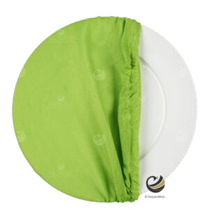 Funda Plato Base P153-LIN Verde Limón 40 cm. (Textil)