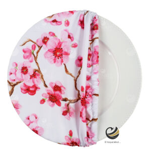 Funda Plato Base P189-ORQ Rosa 40 cm. (Textil)