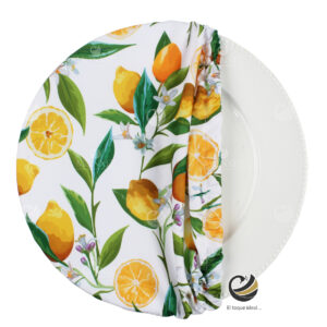 Funda Plato Base P191-LIM Amarillo 40 cm. (Textil)