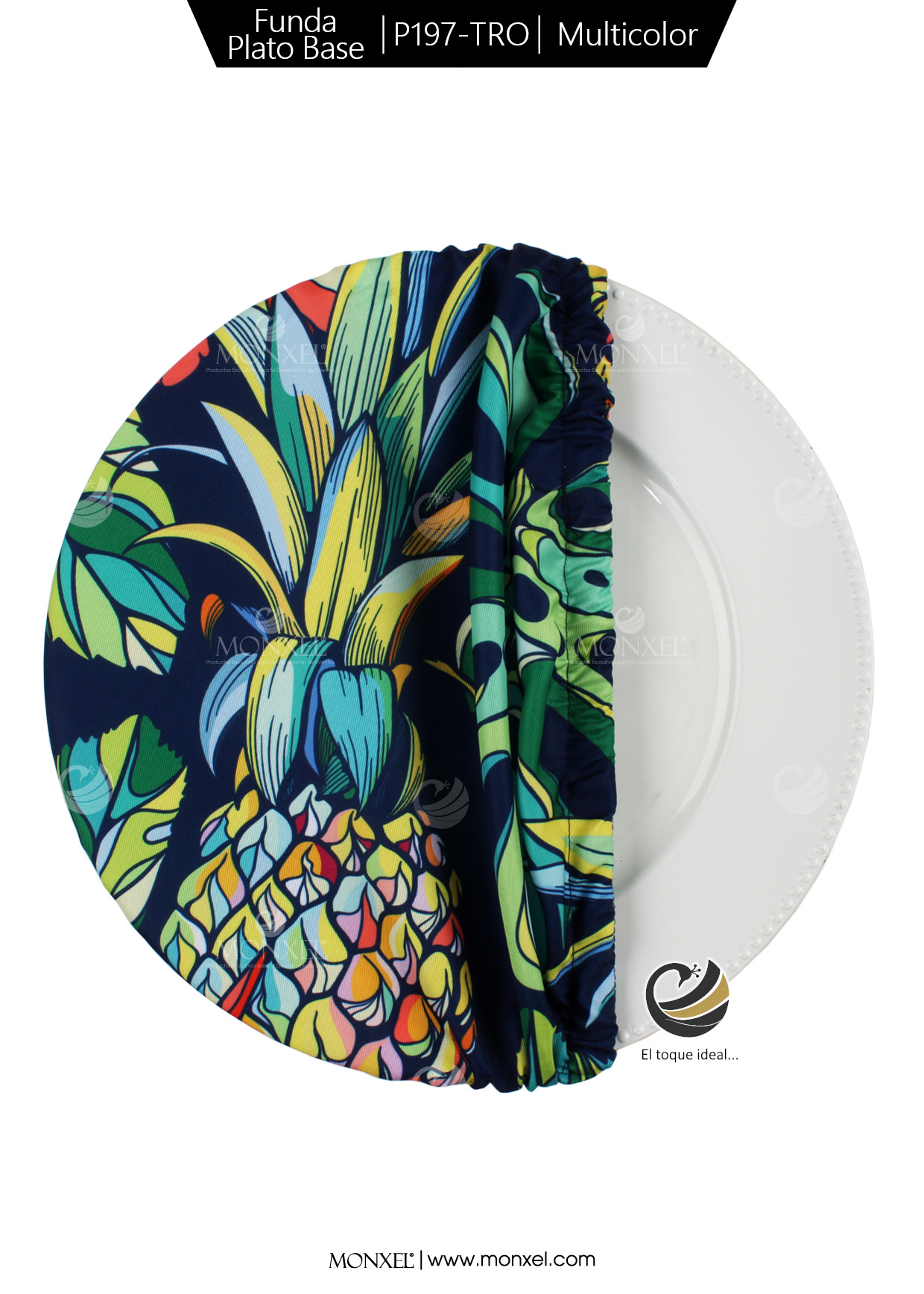 Funda Plato Base P197-TRO Multicolor 40 cm. (Textil)