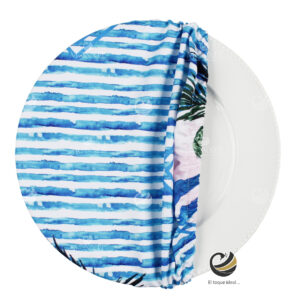 Funda Plato Base P202-PLA Azul 40 cm. (Textil)