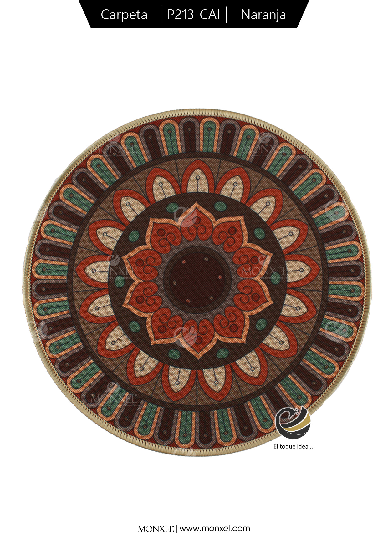 Carpeta (Plato Base) P213-CAI Naranja 35 cm. (PVC)
