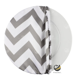 Funda Plato Base P158-VRO Plata 40 cm. (Textil)