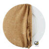 Funda Plato Base P153-LIN Khaki 40 cm. (Textil)