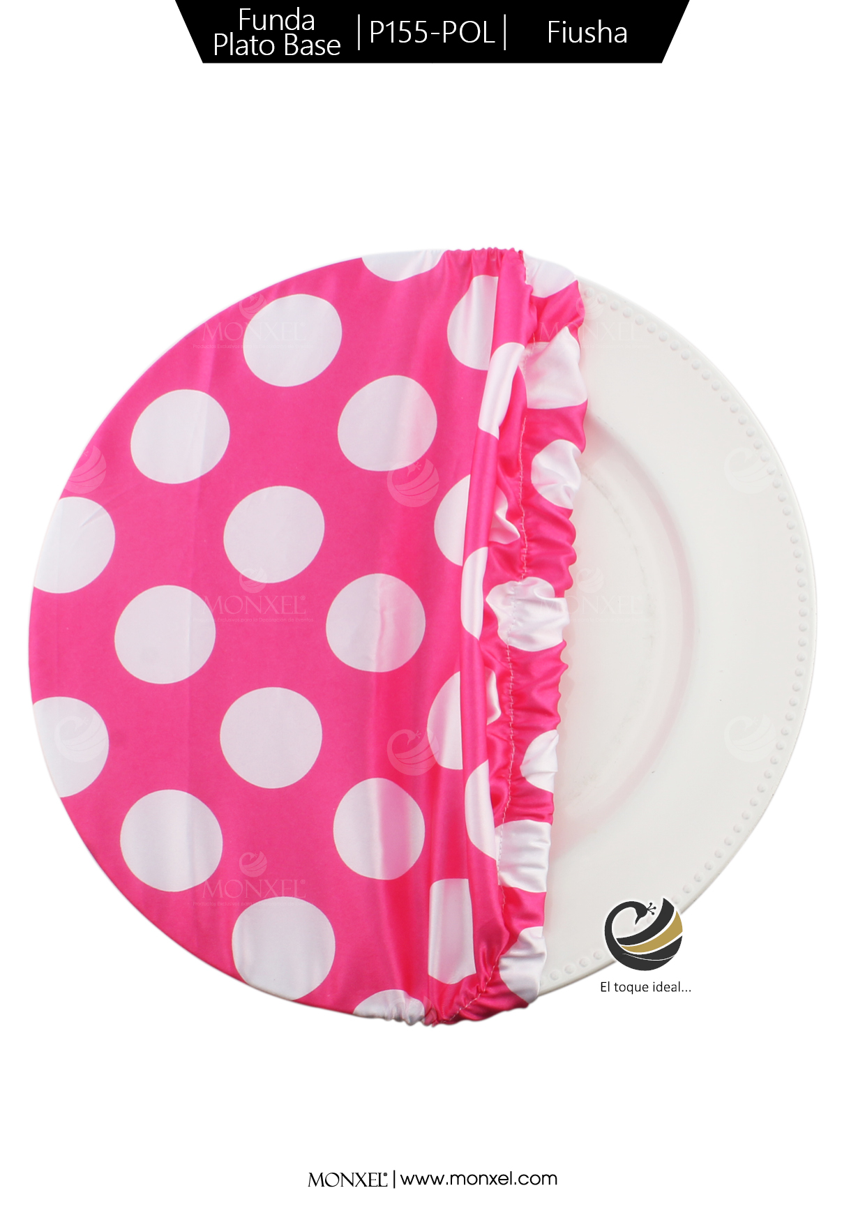 Funda Plato Base P155-POL Fiusha 40 cm. (Textil)