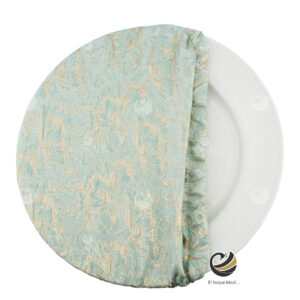 Funda Plato Base P161-COR Menta 40 cm. (Textil)