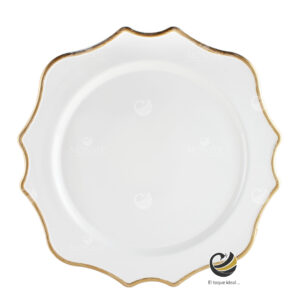 Plato Base P215-FLO Filo Oro 33 cm. (Polipropileno)